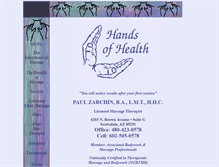 Tablet Screenshot of hands-of-health.com